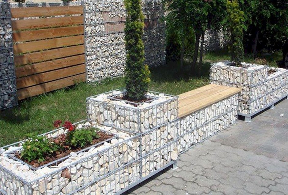 Габионы в ландшафтном