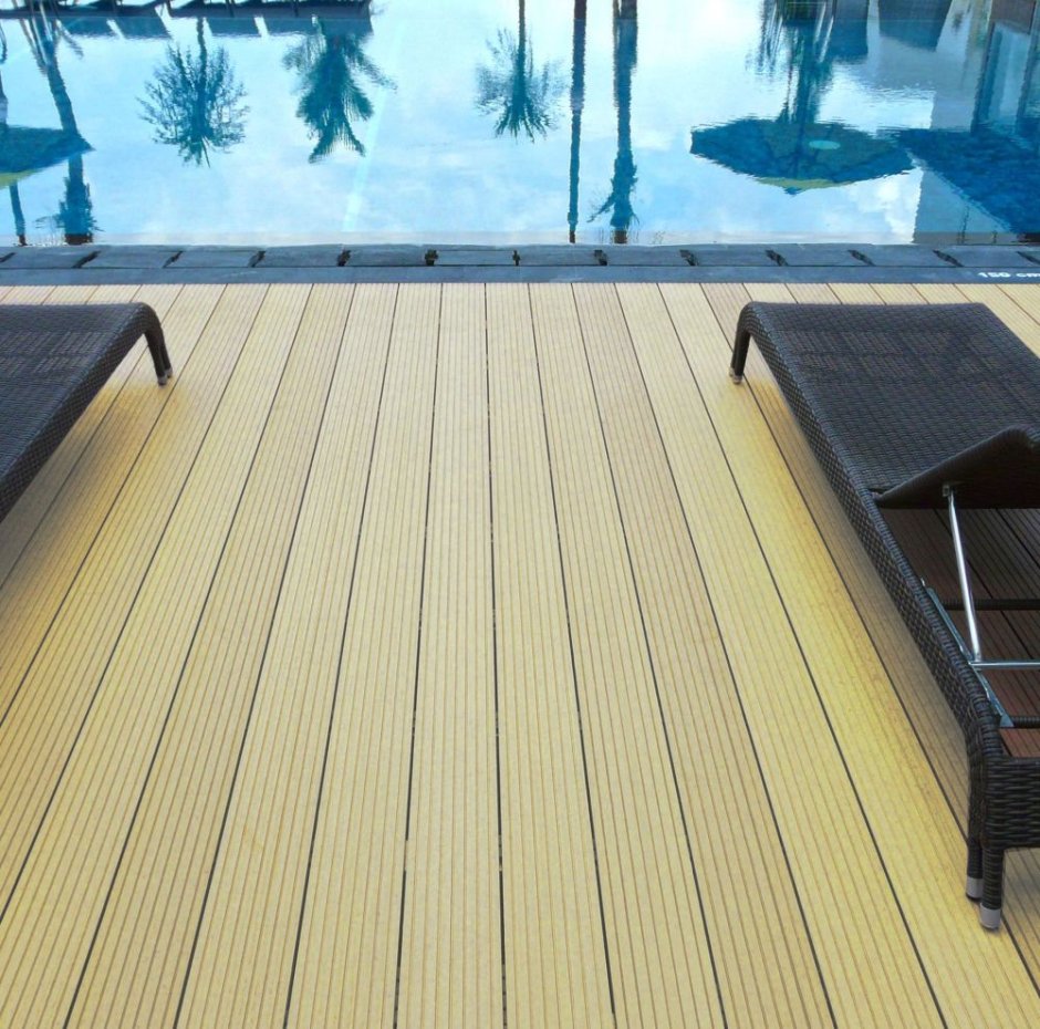 Террасная доска ДПК Outdoor 3d 150*25*3000 мм. California/вельвет серая