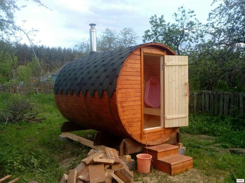 Бочка для полива на даче
