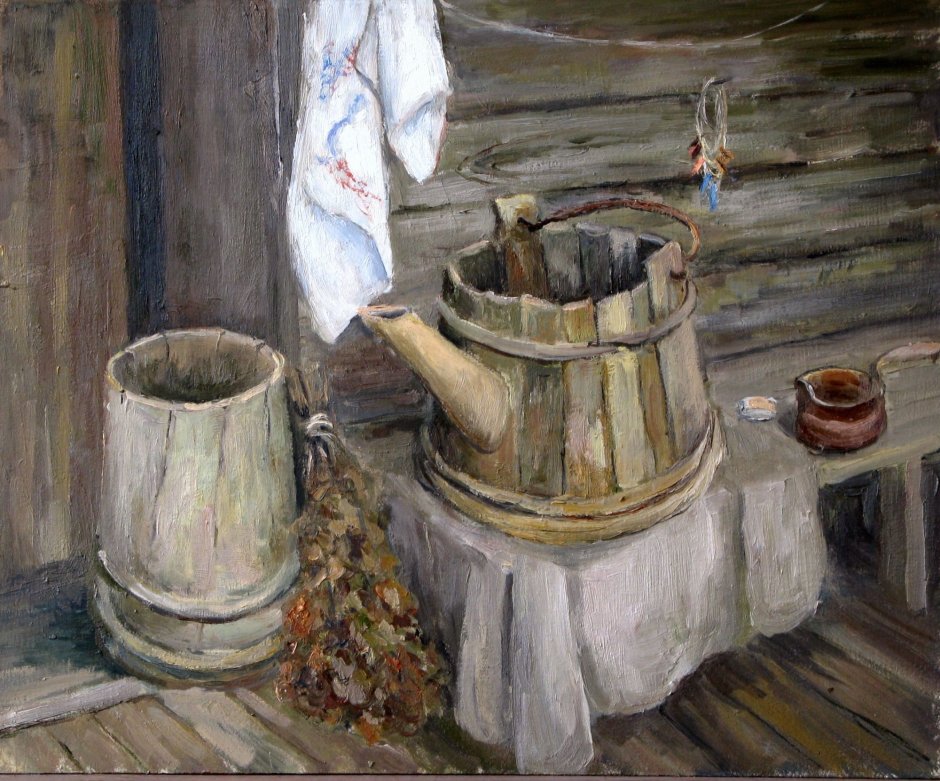 Живопись русская баня