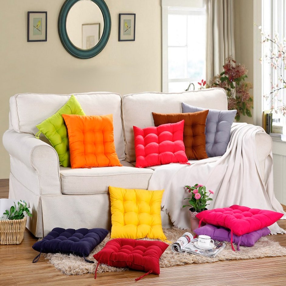 Прямоугольные подушки для дивана