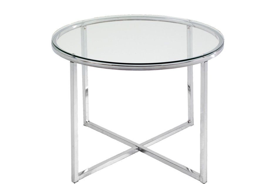 Deco sq Black/a560 Glass Top/Chrome Legs (50х48х50) стол журнальный