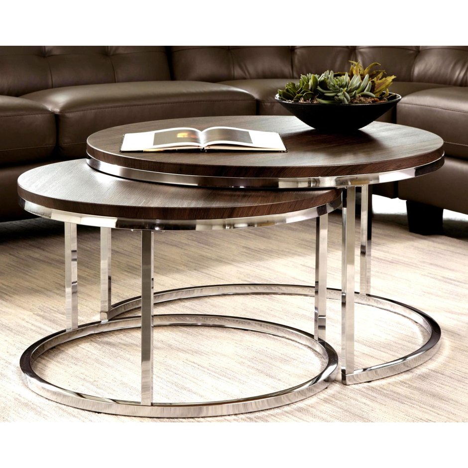 Журнальный столик Round Nesting Coffee Table