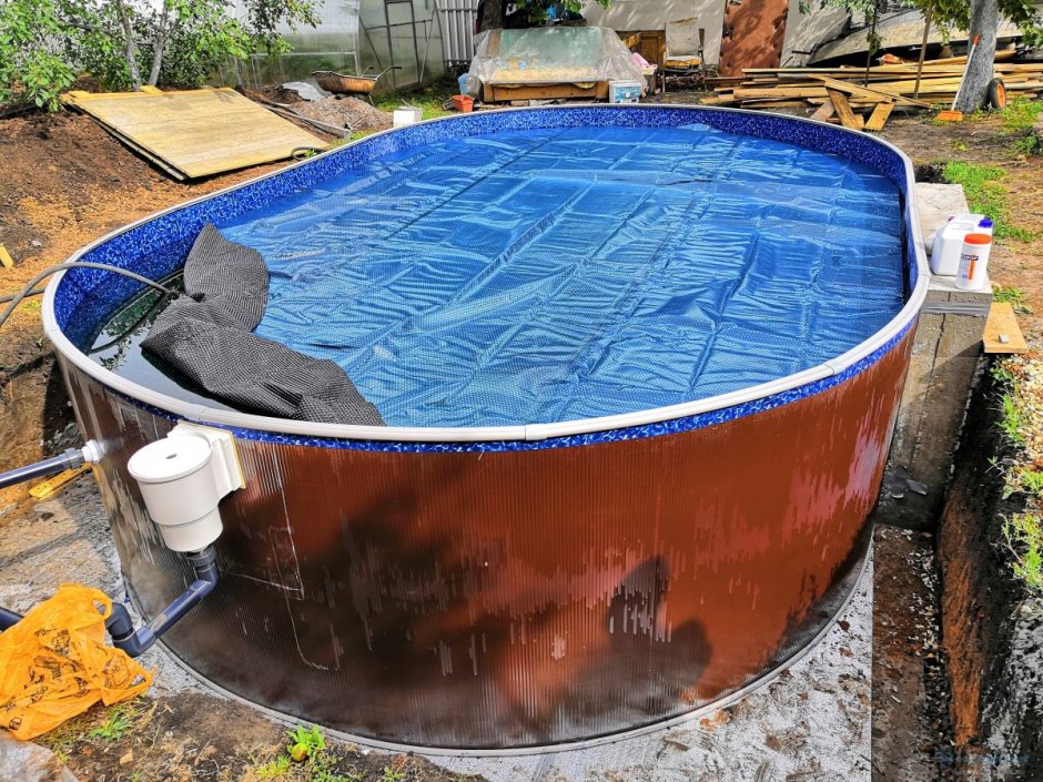 Бассейн Лагуна морозоустойчивый овальный 3. 05