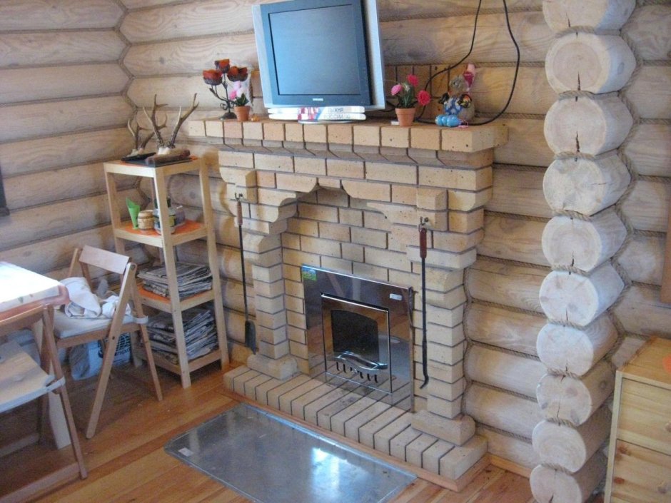Отделка печи в сауне