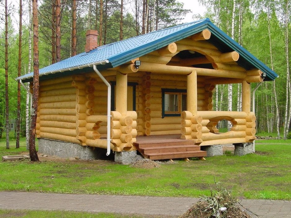 Баня 3 на 4 из бревна