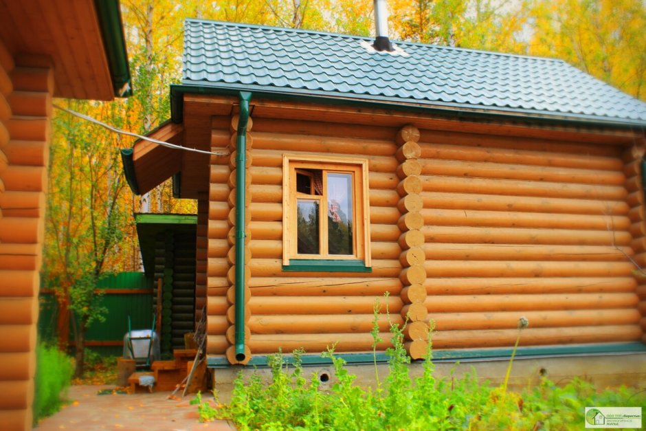 Баня под ключ из бревна с печкой