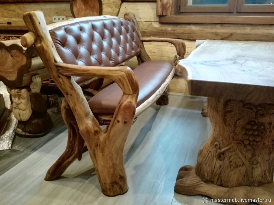 Кресло для бани из дерева своими руками