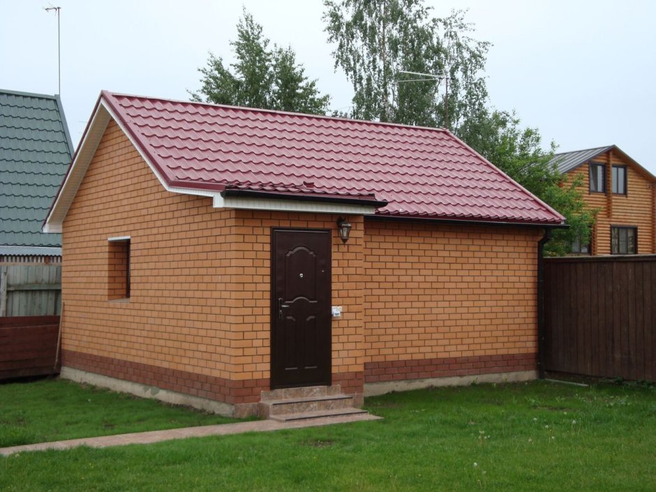 Кирпичная баня 6х6