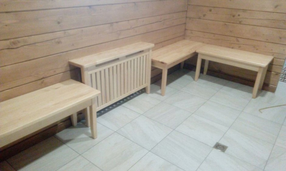 Скамейки в моечную бани