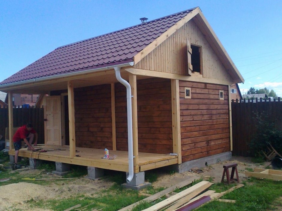 Бюджетная каркасная баня