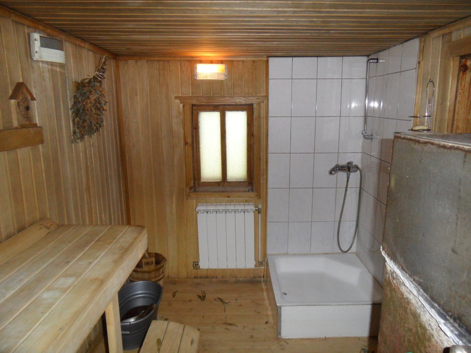 Дачные бани изнутри