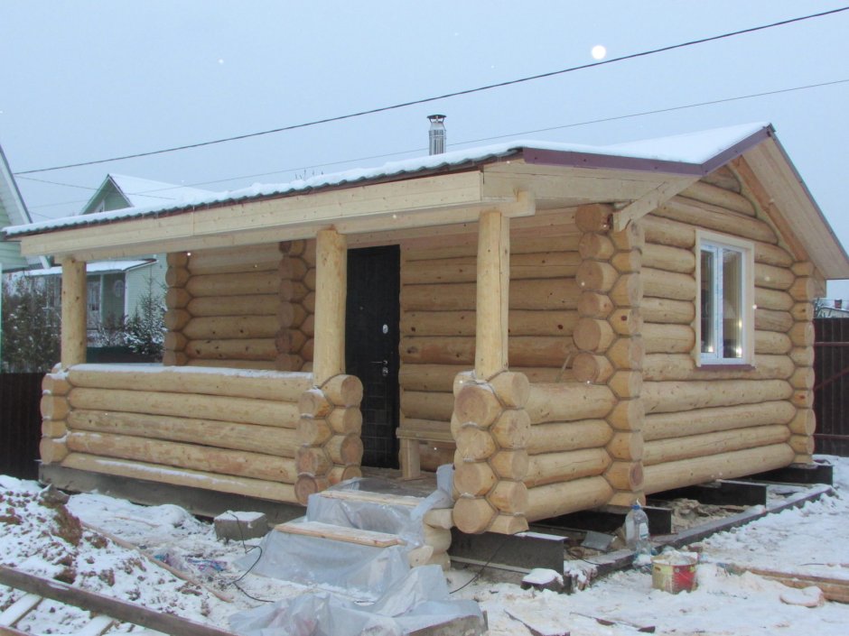 Баня с сруба 5x6