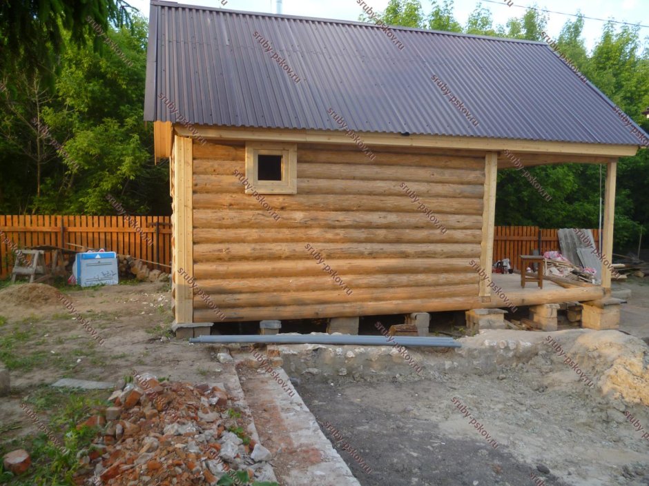 Сруб бани 3х5