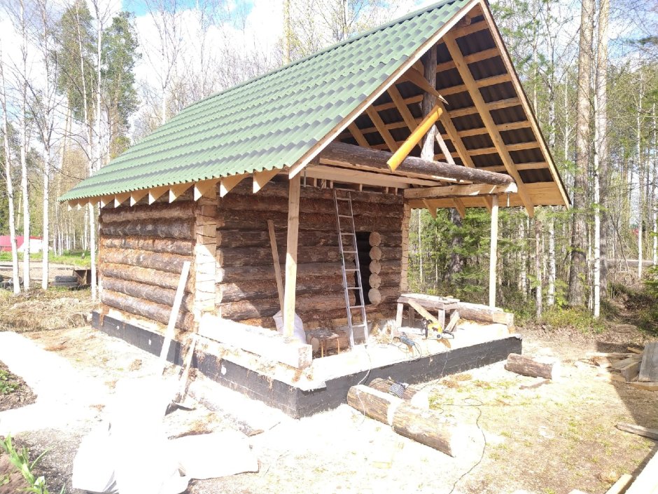 Сруб бани 4х6 Сибирь