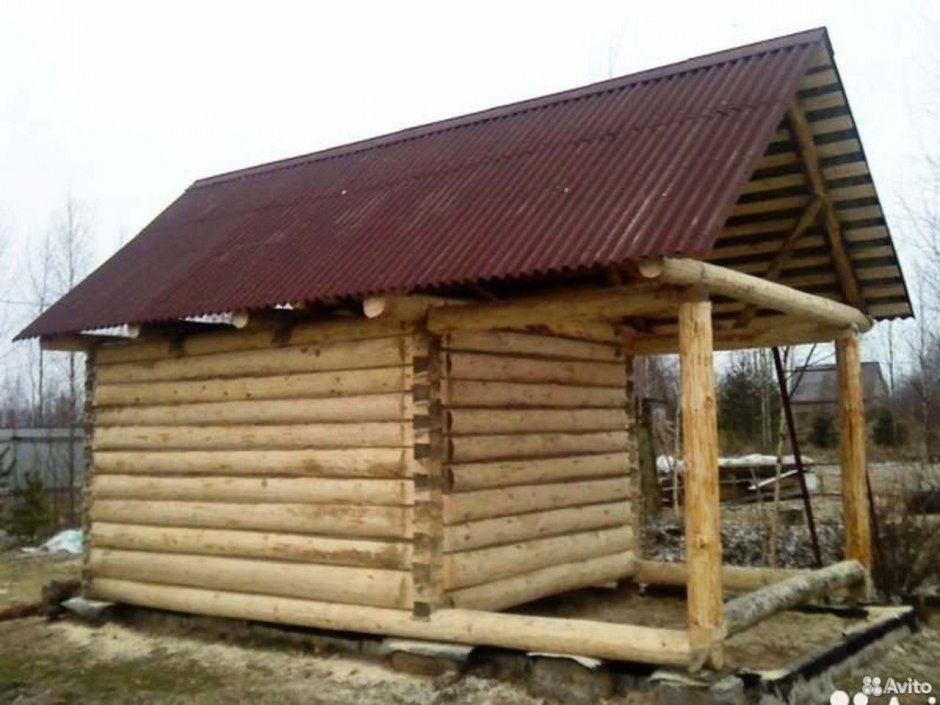 Баня сруб 3х4 рубленая