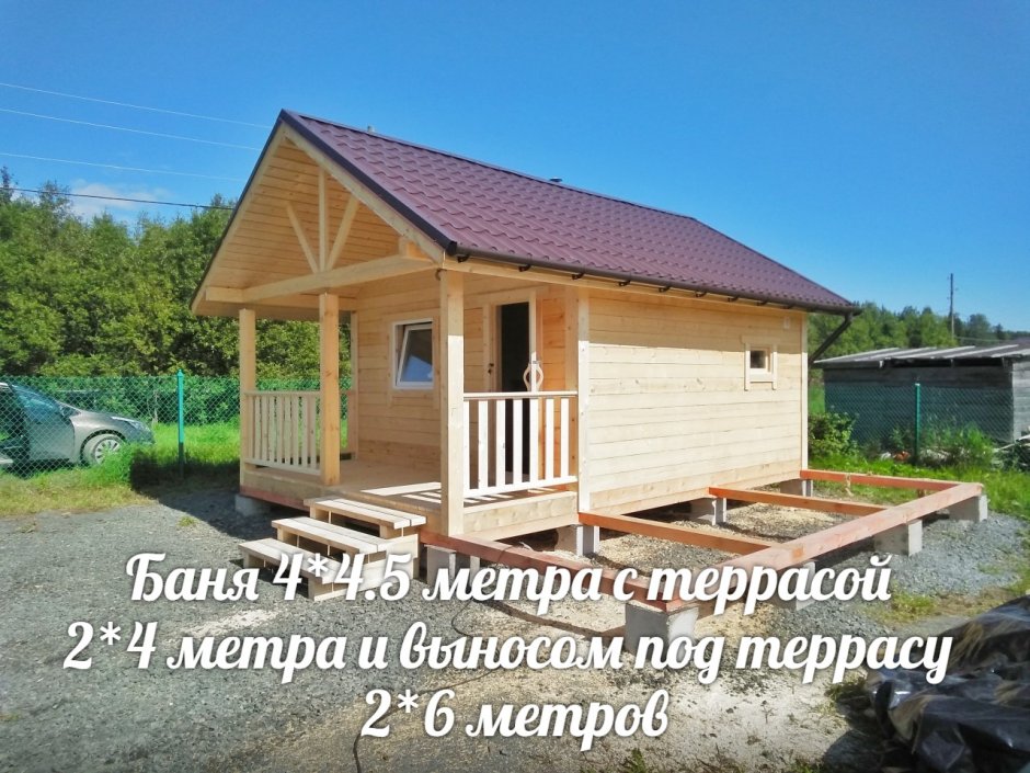 Сруб бани 6 на 3