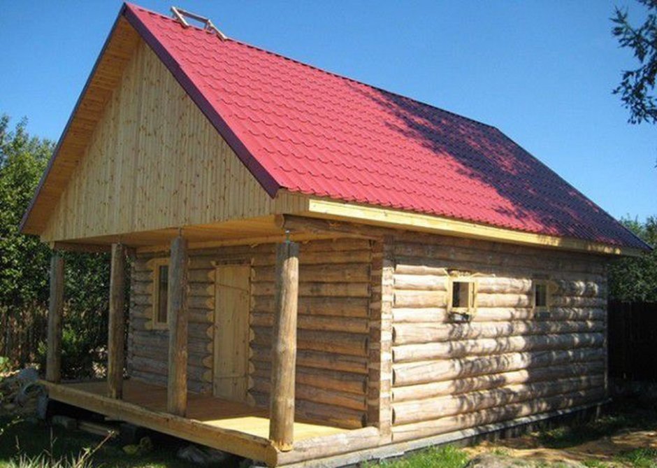 Баня 3*3 с беседкой
