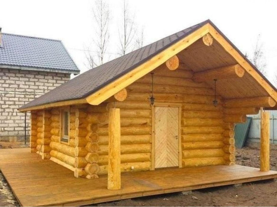 Баня 3х3 с предбанником 2х3