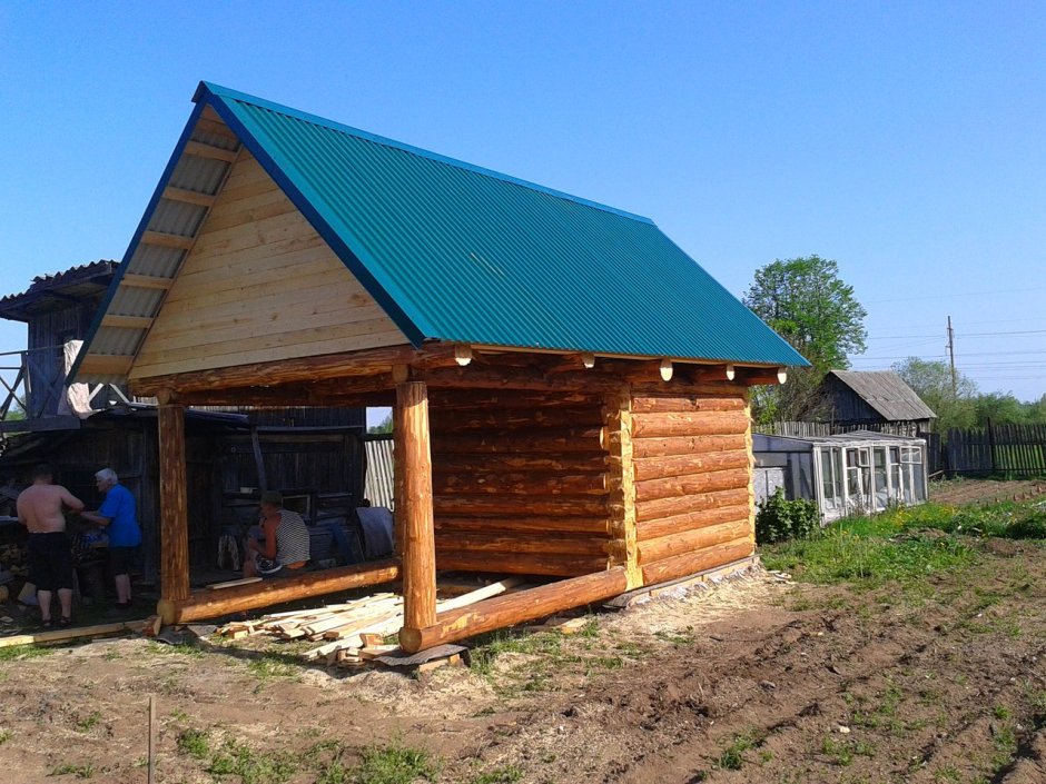 Сруб бани 6 на 4