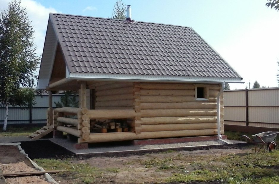 Баня сруб 2.5х3с выносом