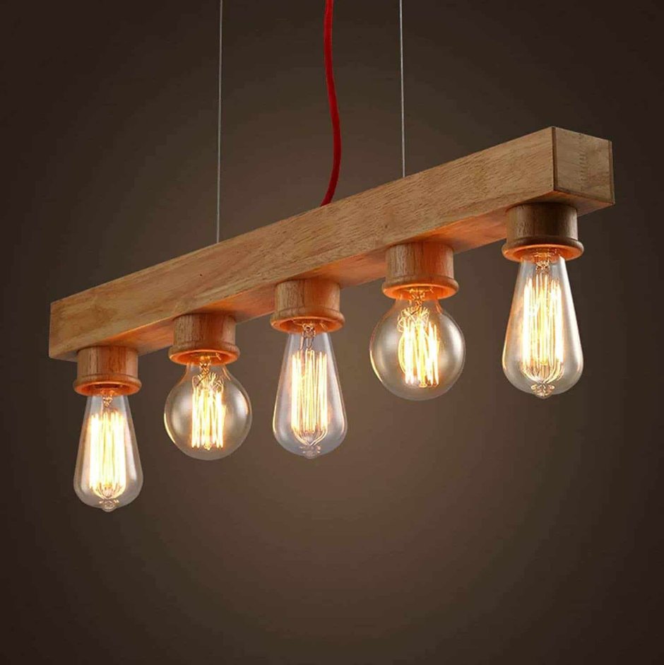 Светильник Wood Chandelier