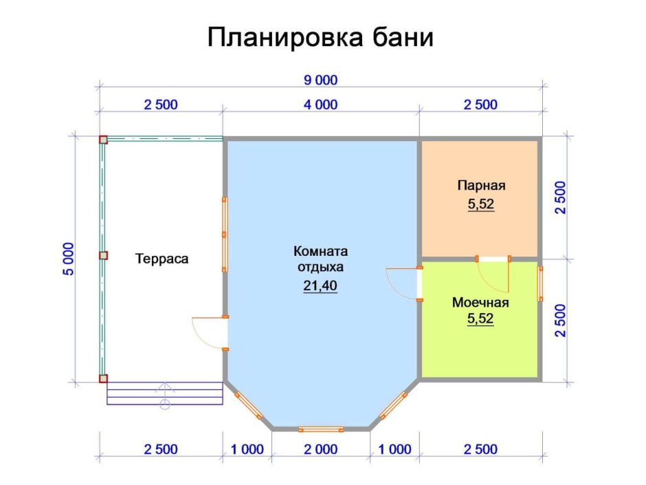 Баня с мансардой 4х6 из керамзитобетонных блоков