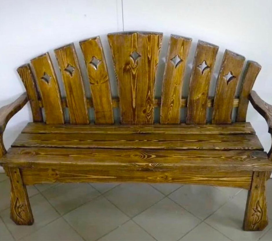 Мебель для бани из дерева под старину