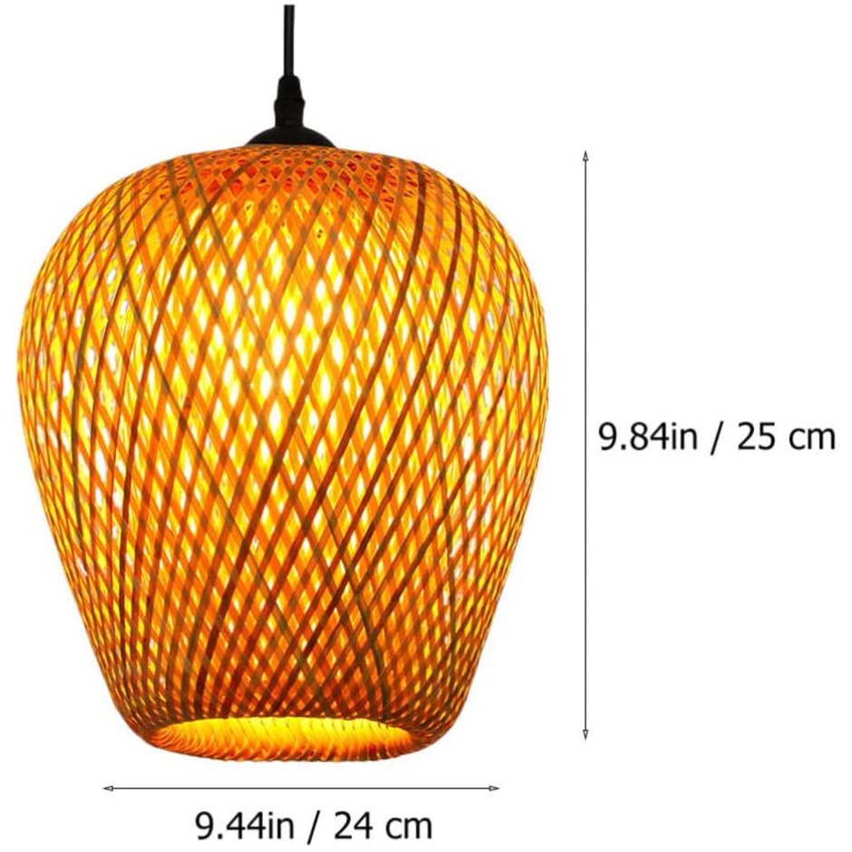 Люстра Wicker Basket Ball Pendant Lamp