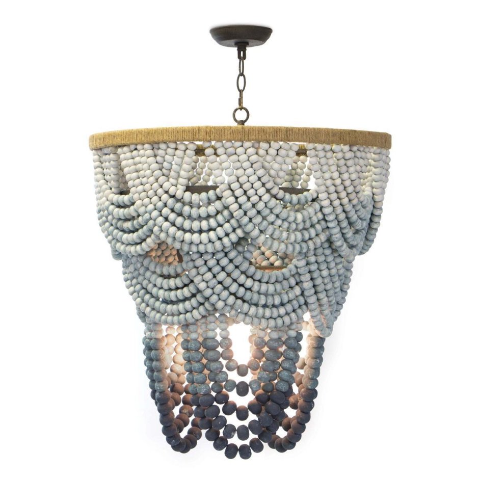Люстра Amelia Wood Bead Chandelier