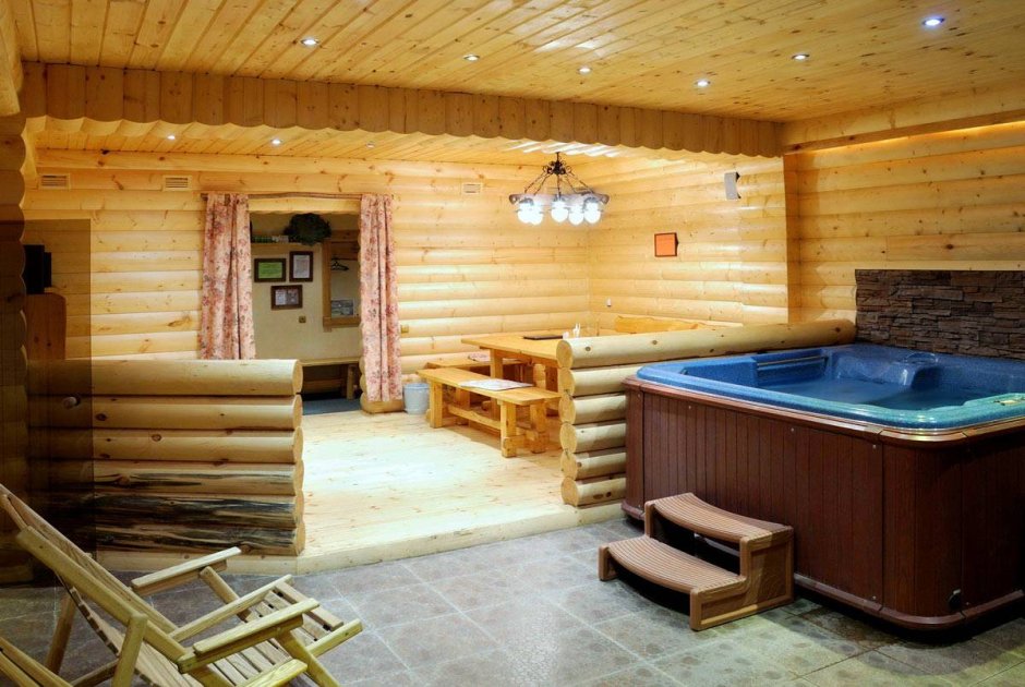 Парилка с бассейном