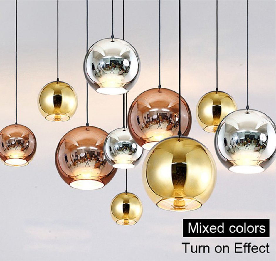 Подвесной светильник Glass Globe Gold