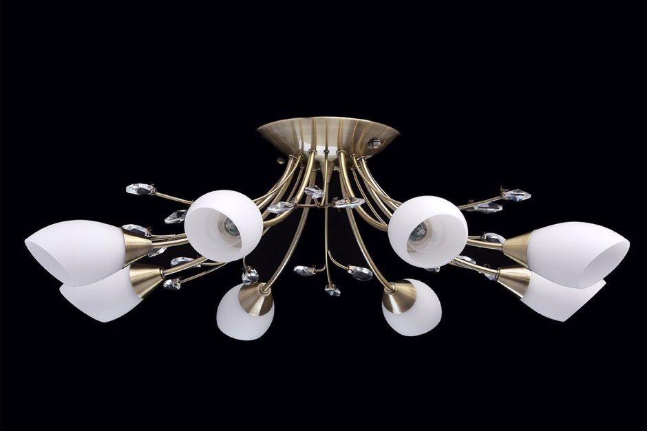 Люстра Максисвет панель 1-4701-4+4-CR-led y g4