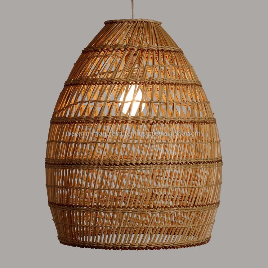 Люстра Wicker Basket Ball Pendant Lamp