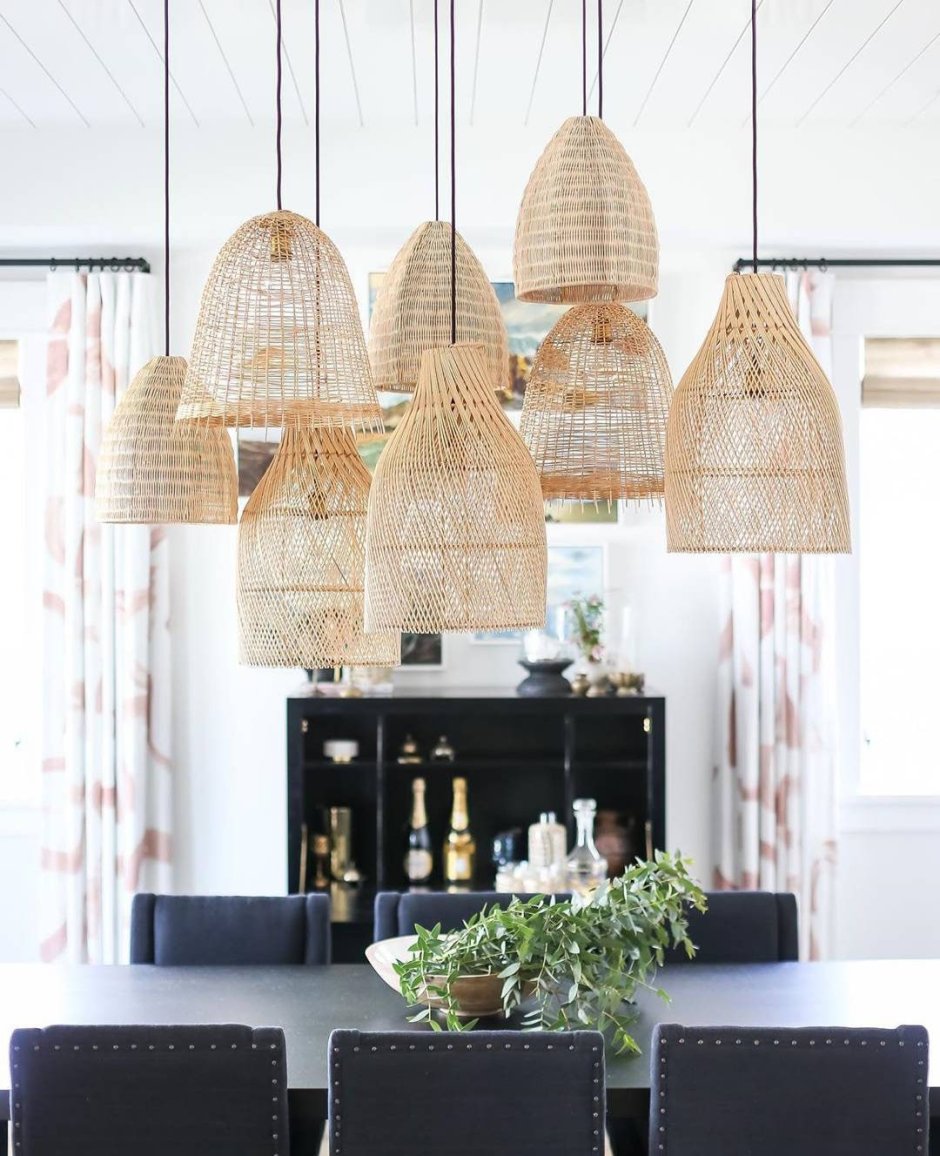 Rattan Chandelier Set купить