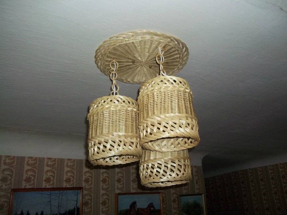 Люстра из веревки