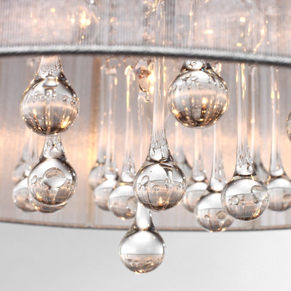 Люстра Modern Crystal Chandelier серебро