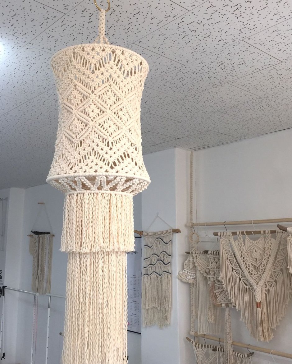 Светильники из макраме