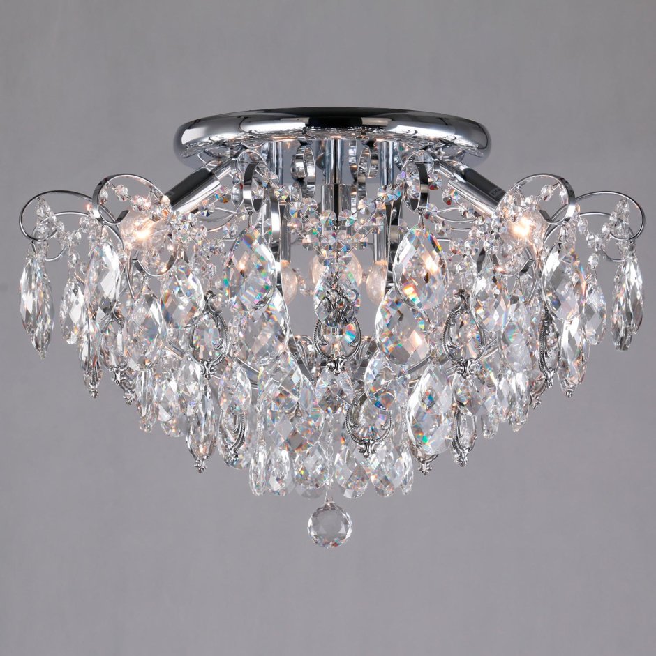 Eurosvet Crystal 10081/6 хром/прозрачный хрусталь, e14, 360 Вт