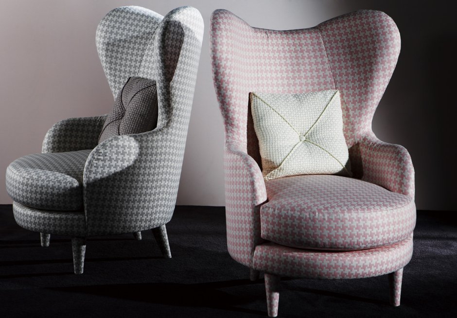 Strandmon Wing Chair, Vibberbo Black/Beige
