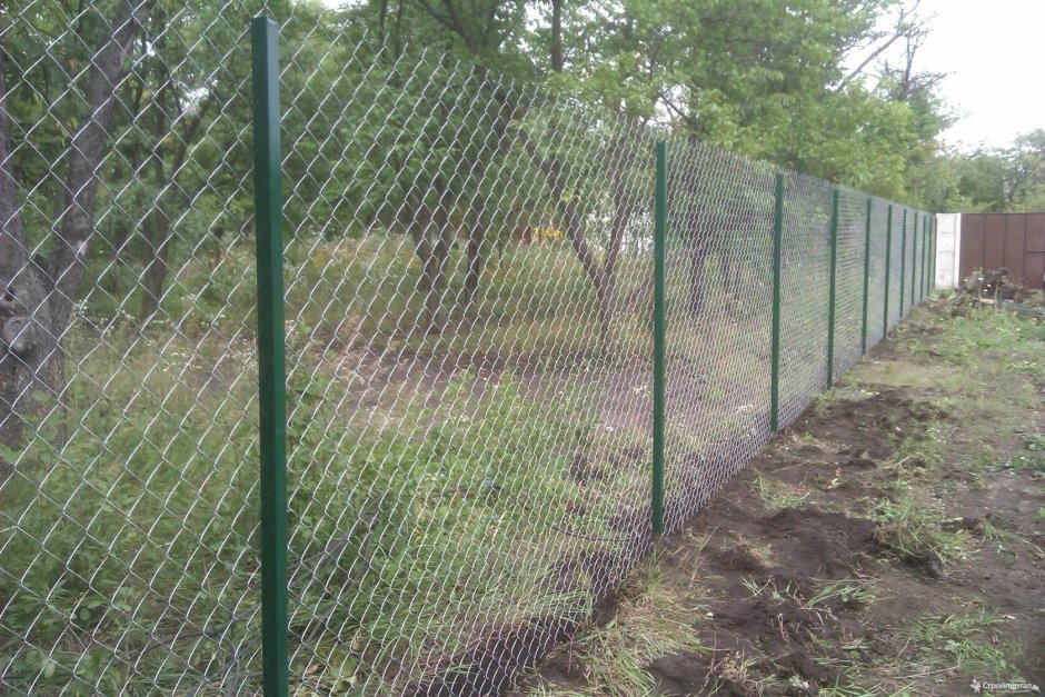 Сетка рабица оцинкованная 1,5x10 м, ячейка 20x20x1,6,