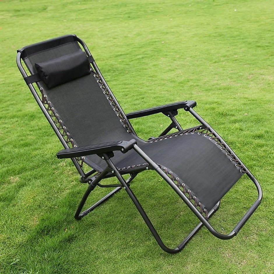 Кресло-шезлонг двухпозиционное 156х60х82 см, Camping// PALISAD