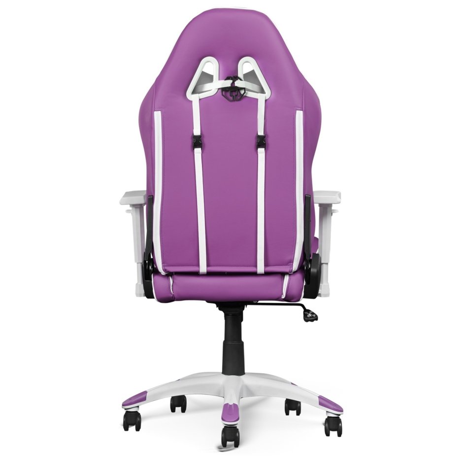 Бело фиолетовое игровое кресло