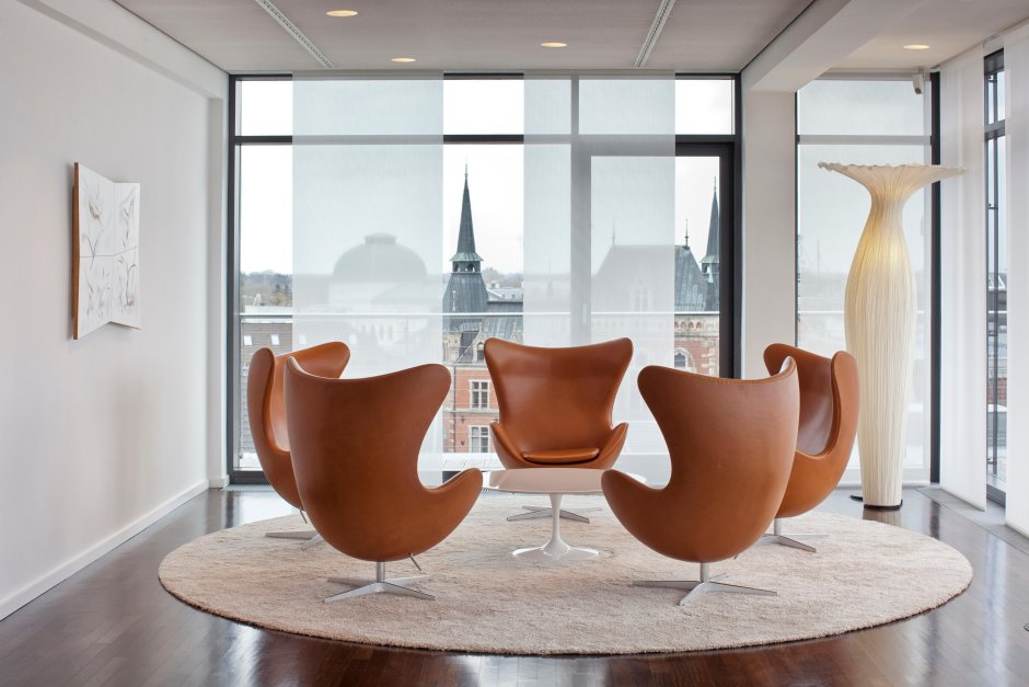 Дизайнерское кресло Egg Chair терракотовый