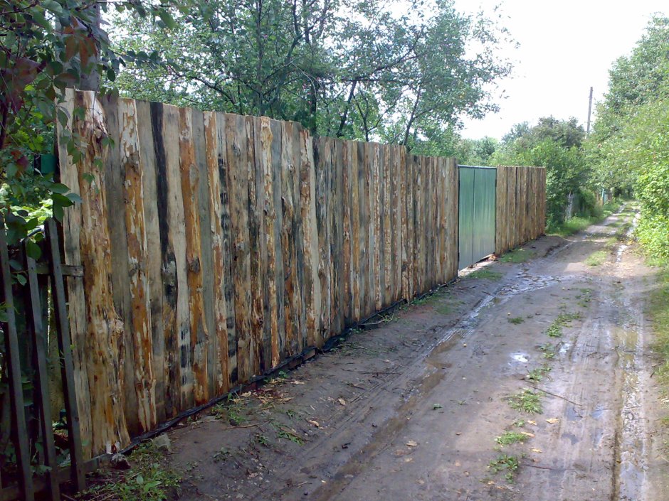 Горбыль забор