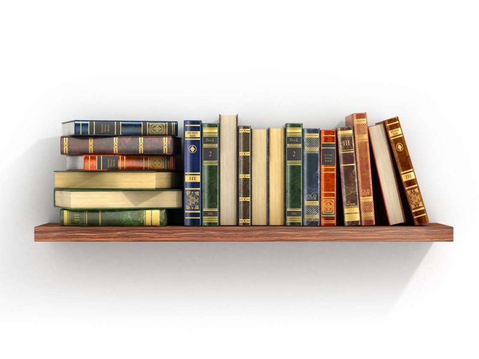 Полки с книгами Эстетика