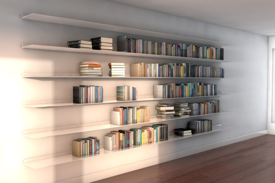 Оригинальные книжные полки