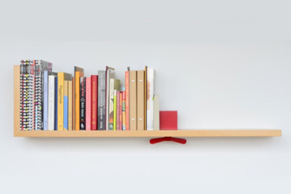 Книжная полка белая