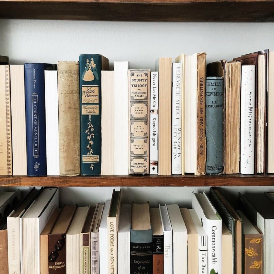 Книжные полки Эстетика старые