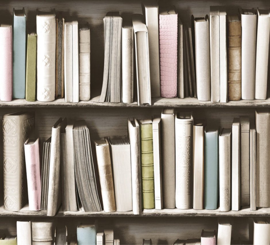 Обои книжные полки